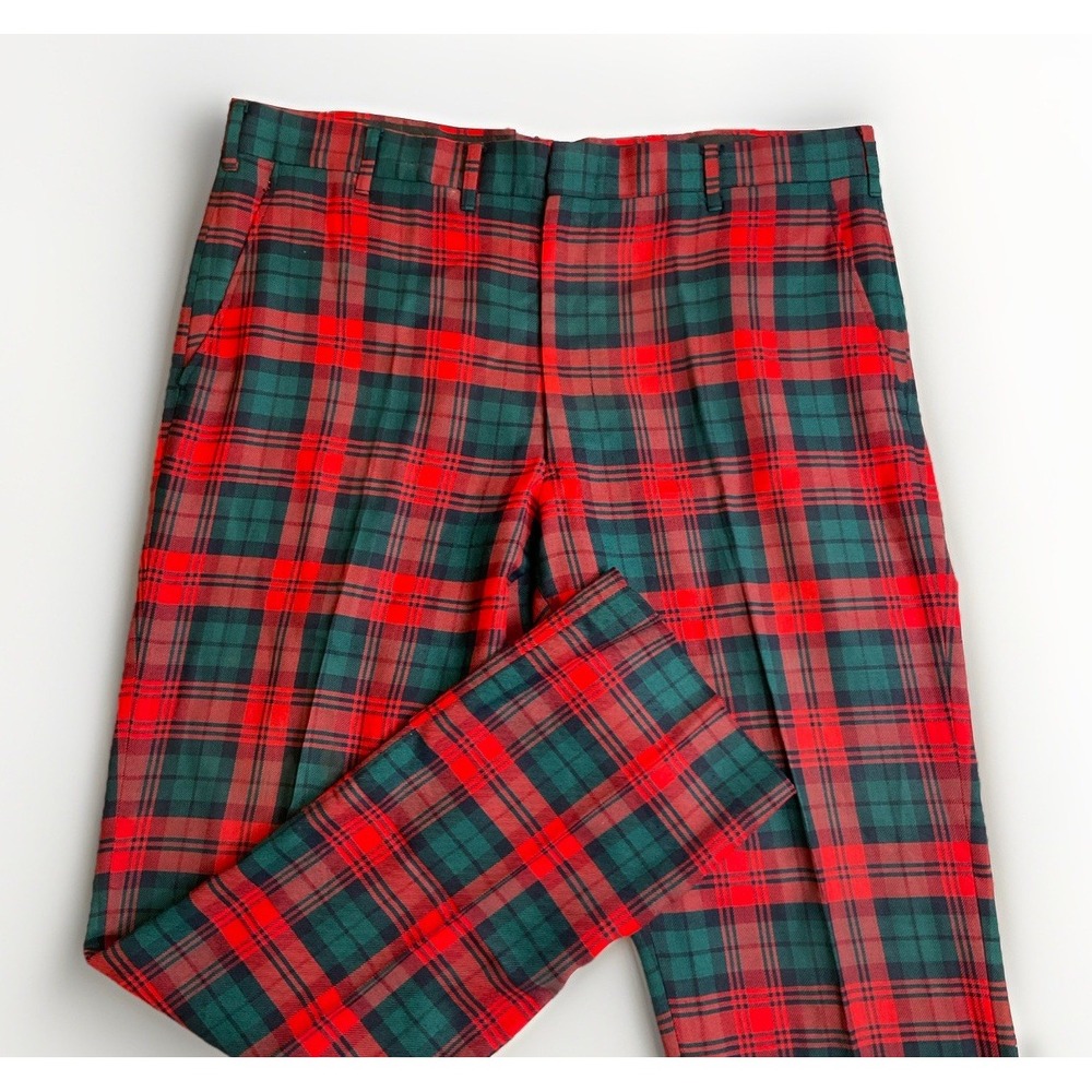 Men's Wool Plaid Pants Vintage Size‎ 40 X 30